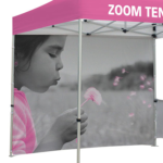 Zoom Tent Custom Printed Backwall Graphic